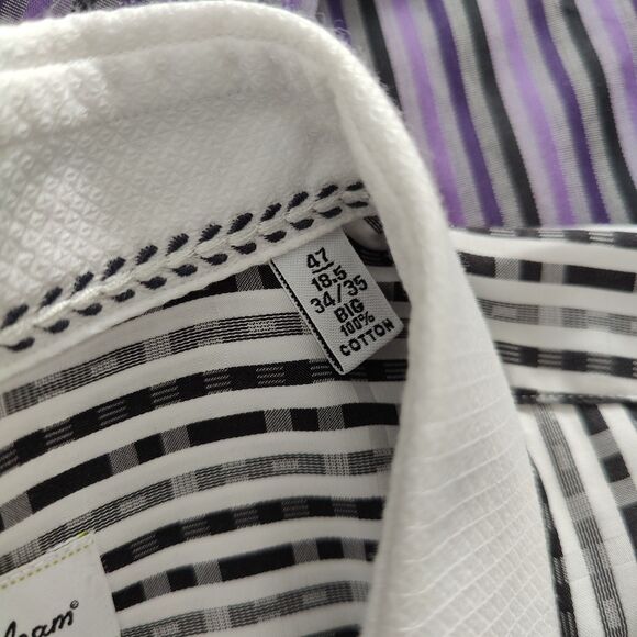 Robert Graham Size 18.5 Big Long Sleeve Button Front Shirts Lot of 2 NWOT - Picture 7 of 10